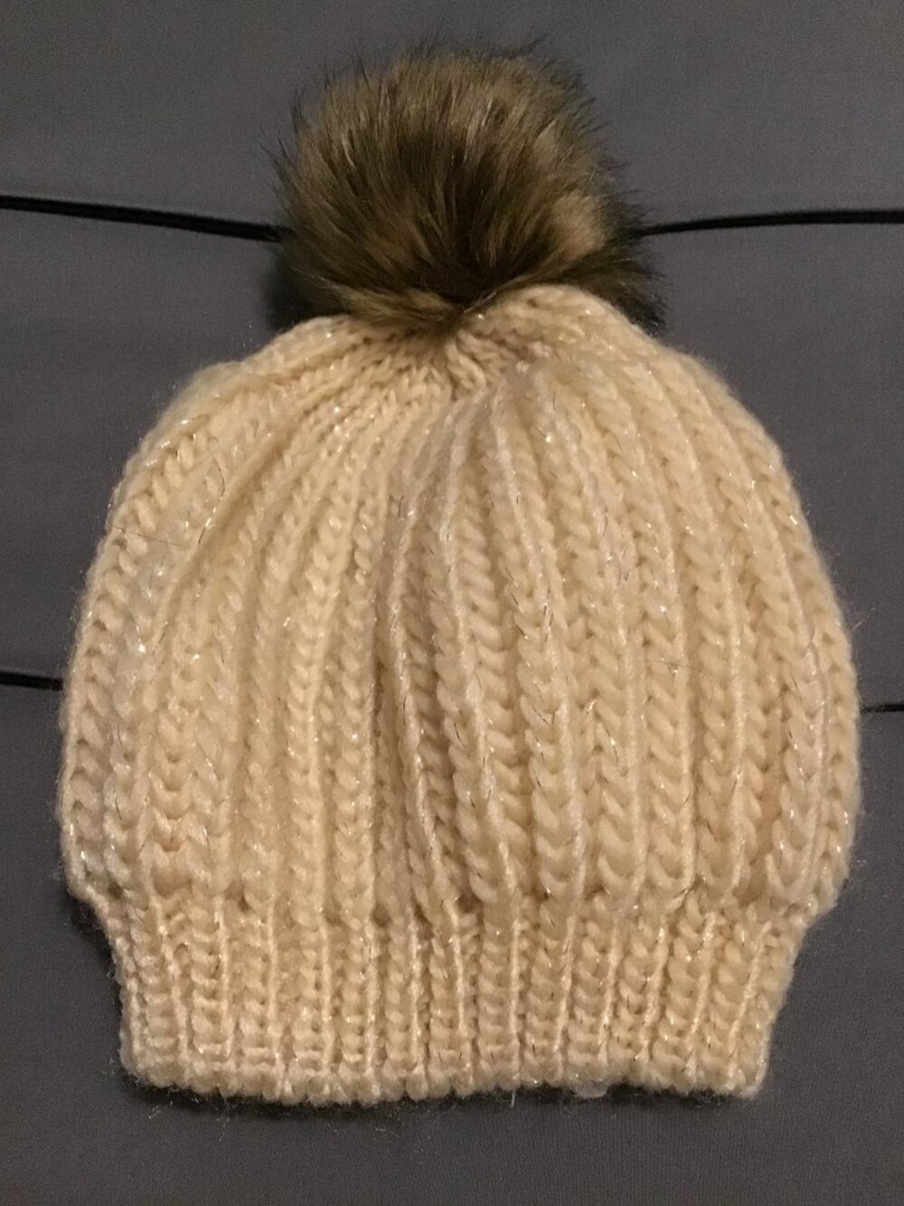 ❄️ Light Pink Knit Winter Hat with Pom Pom